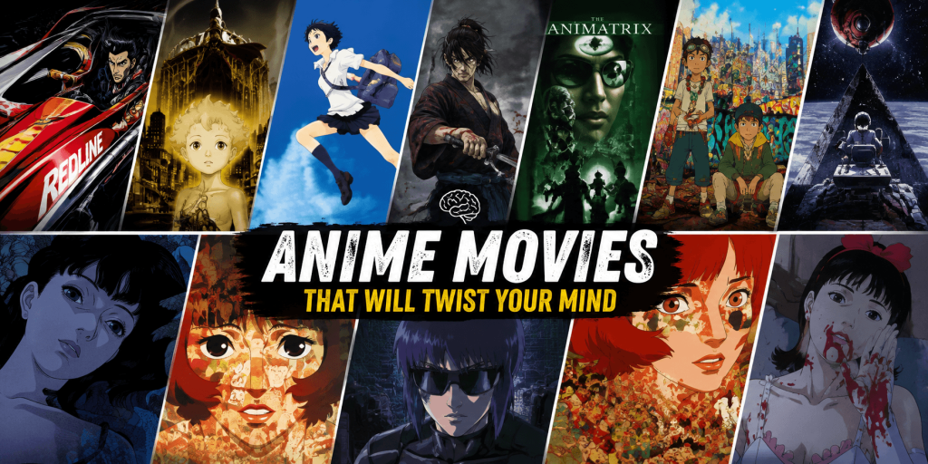 Anime movies that will twist your mind featuring Redline, Metropolis, Paprika, Perfect Blue and Ghost in the Shell